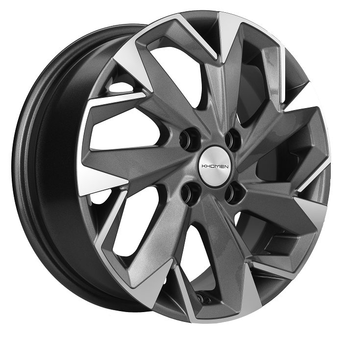 Khomen KHW1508 Gray-FP 4*100 6xR15 ET45 DIA56.6