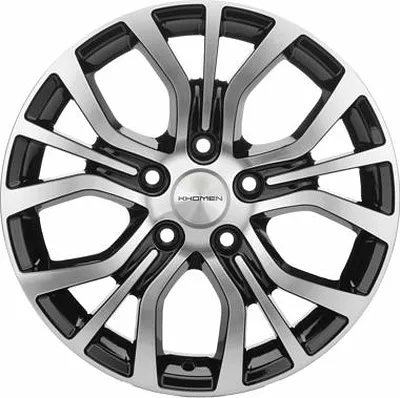 Khomen KHW1608 Black-FP 5*110 6.5xR16 ET43 DIA65.1